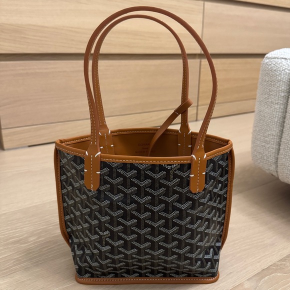 other Handbags - Brown & Black Reversible Mini Anjou